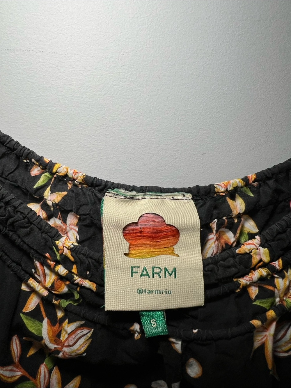 Farm Rio Cocoa Paradise Square Neck Maxi Dress Size S - Picture 6 of 13